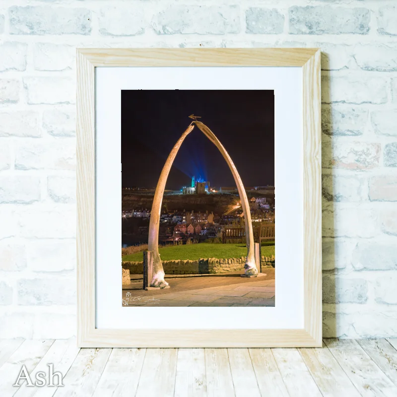 Illuminated Abbey Through The Whalebones 4 Illuminated Abbey Through The Whalebones - Ash-Portrait-Frame