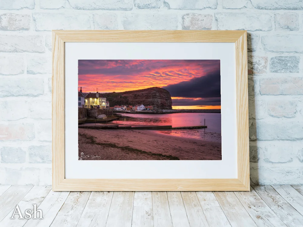 Incredible Sunset From Staithes Beach 7 Incredible Sunset From Staithes Beach - Ash-Landscape-Frame