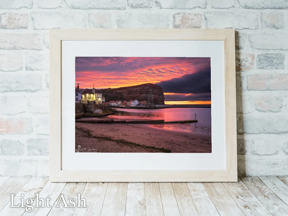 Incredible Sunset From Staithes Beach 5 Incredible Sunset From Staithes Beach - Light-Ash-Landscape-Frame