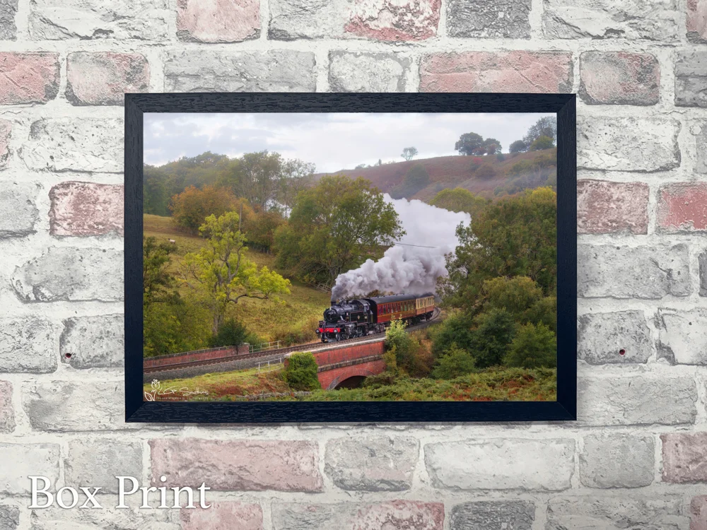 Ivatt 2MT At Darnholm NYMR 4 Ivatt 2MT At Darnholm NYMR - Landscape-Box-Print