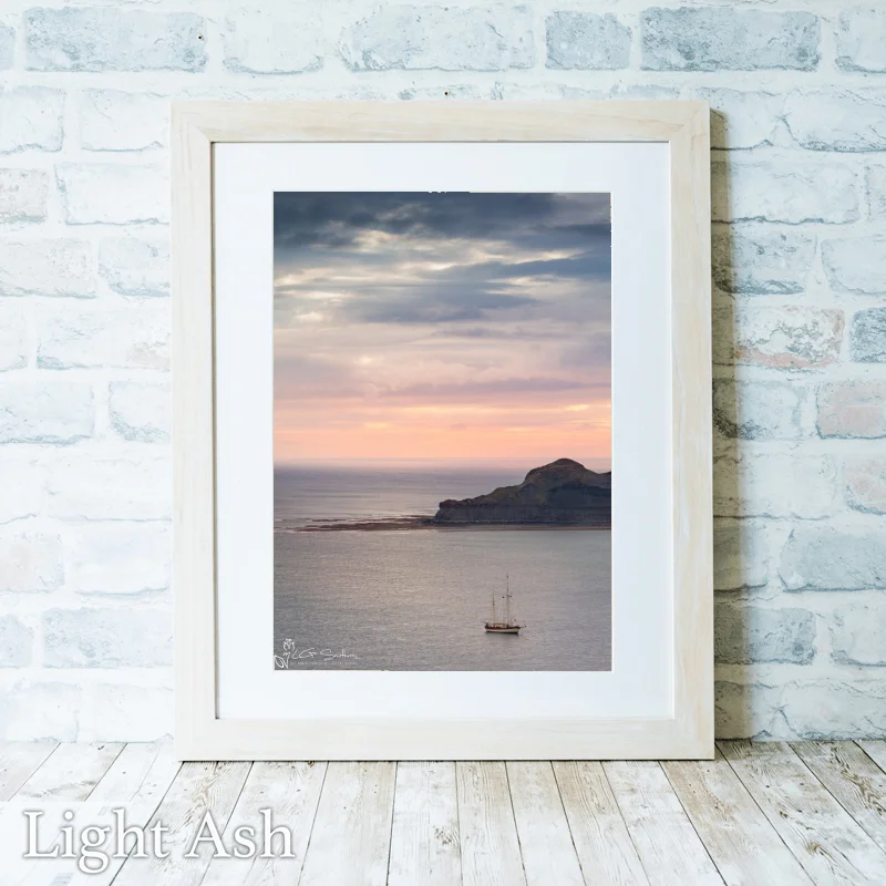 Kettleness Point From Runswick Bay 3 Kettleness Point From Runswick Bay - Light-Ash-Portrait-Frame