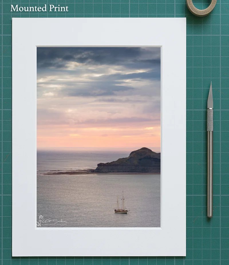 Kettleness Point From Runswick Bay 6 Kettleness Point From Runswick Bay - Mounted-Print-Portrait