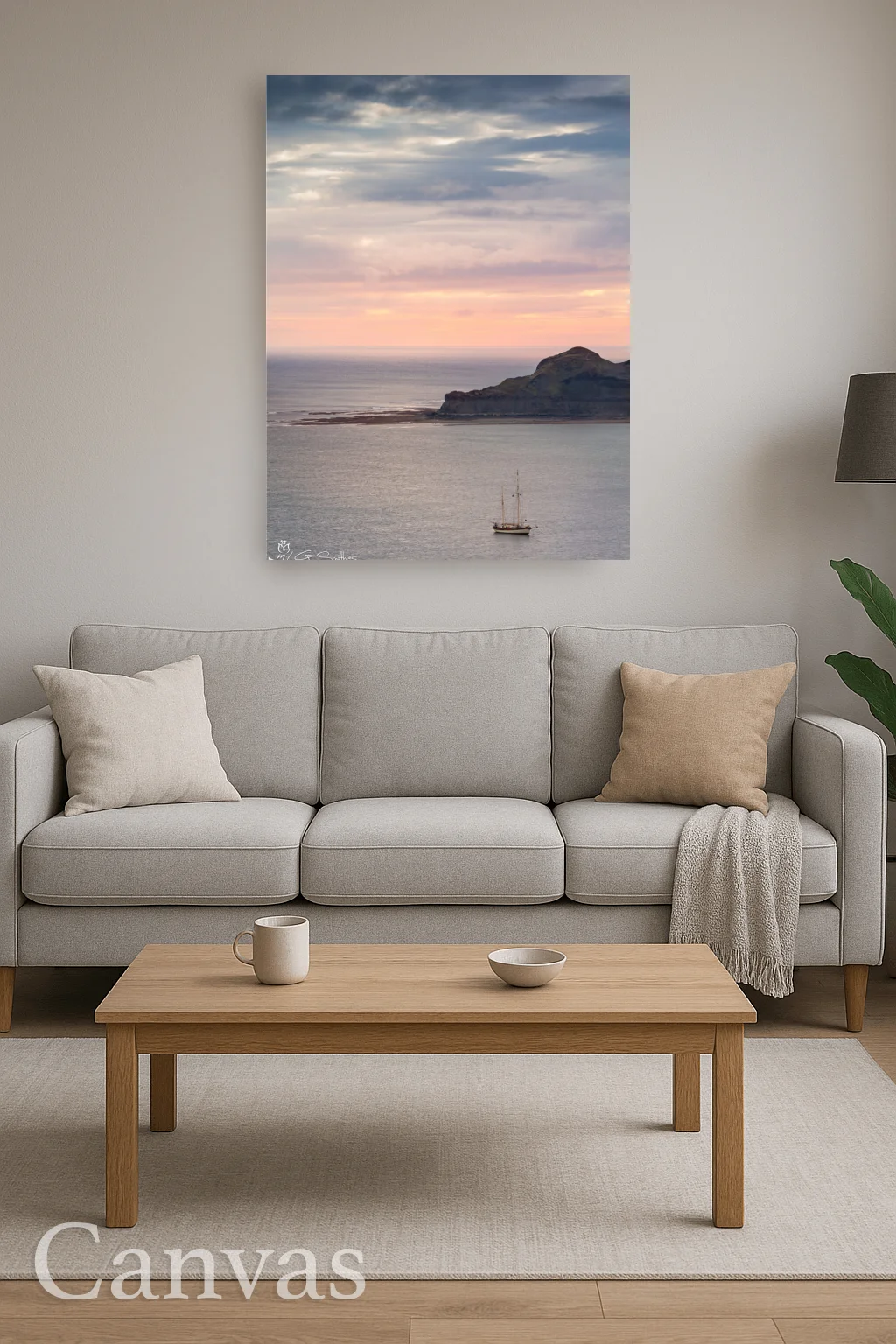 Kettleness Point From Runswick Bay 9 Kettleness Point From Runswick Bay - Wall-art-for-living-room-portrait