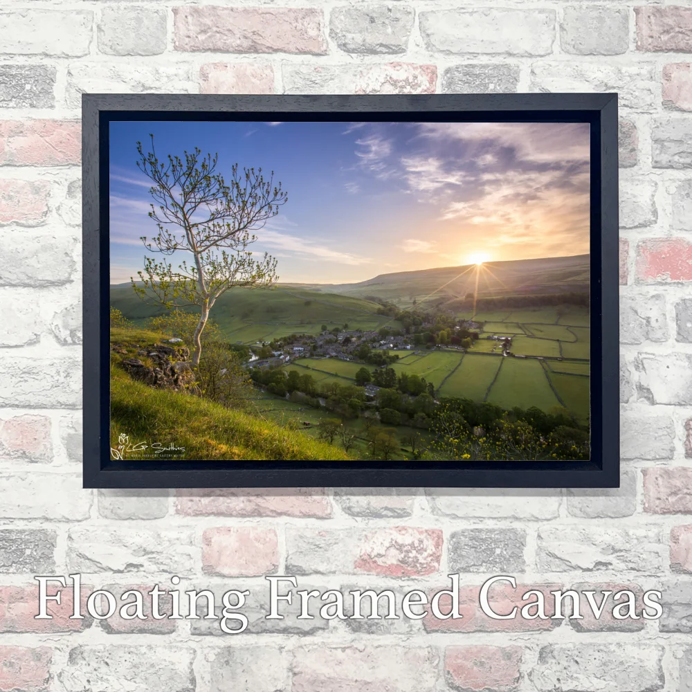 Kettlewell Sunrise 3 Kettlewell Sunrise - Landscape-Float-Frame-Canvas