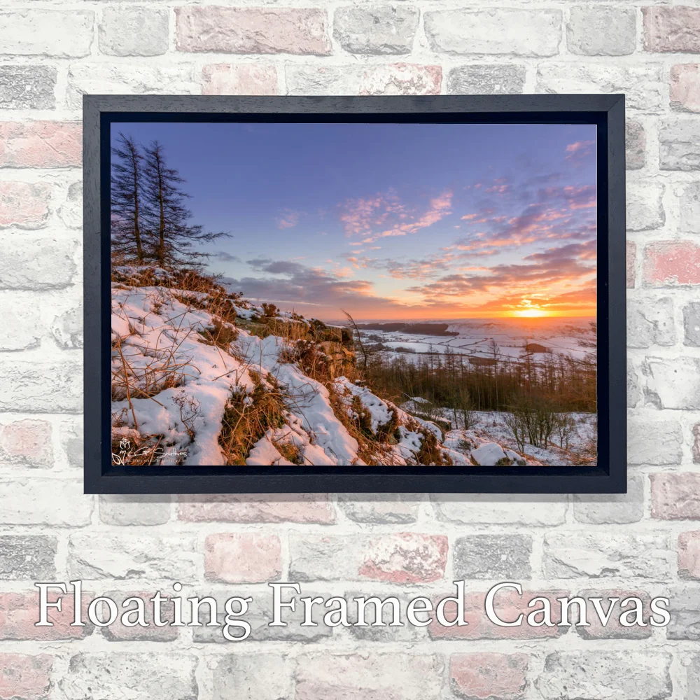 Kildale Sunrise 3 Kildale Sunrise - Landscape-Float-Frame-Canvas
