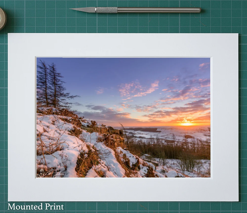 Kildale Sunrise 2 Kildale Sunrise - Landscape-Mounted-Print