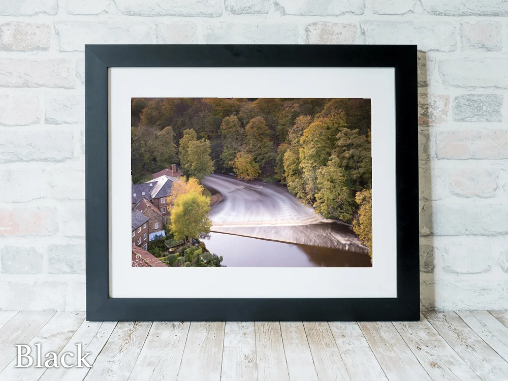 Knaresborough Castle Mill 6 Knaresborough Castle Mill - Black-Landscape-Frame