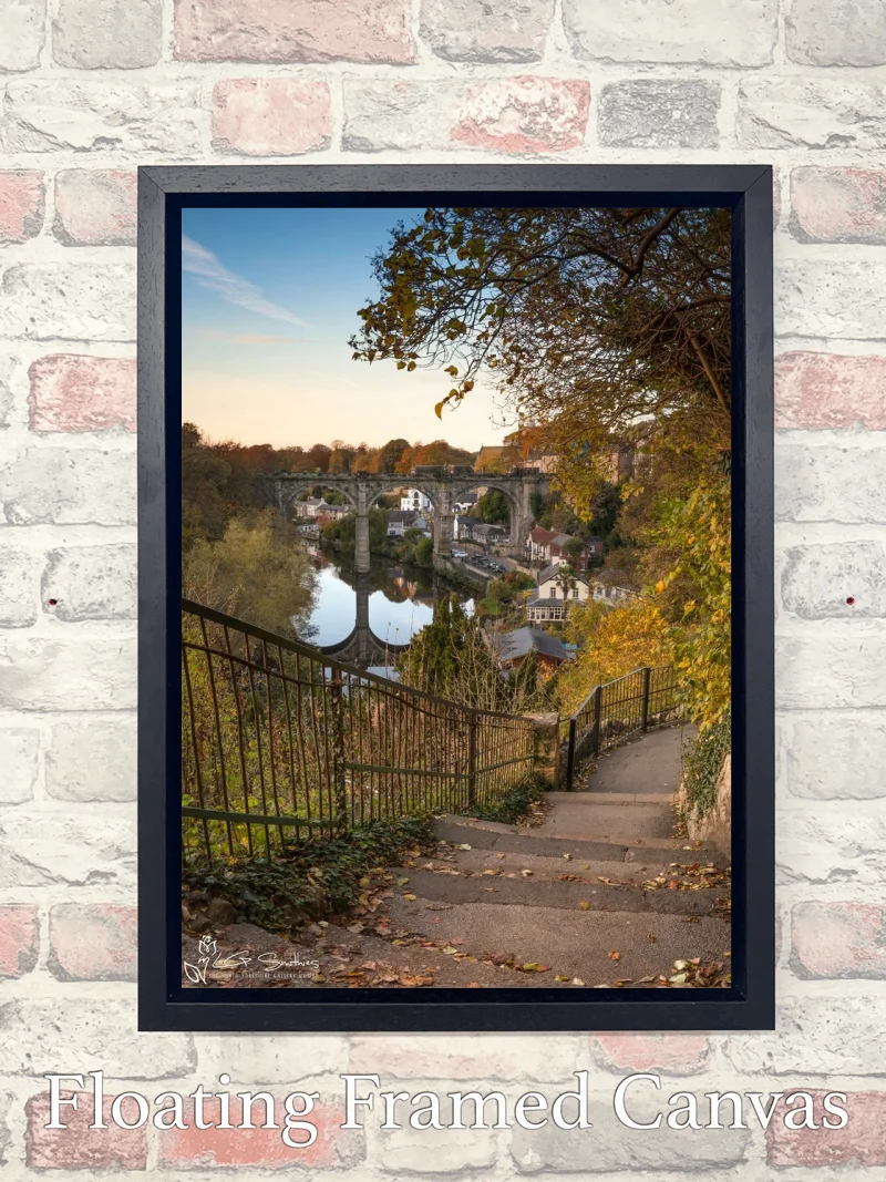 Knaresborough Steps To The Castle 7 Knaresborough Steps To The Castle - Float-Frame-Canvas-Portrait