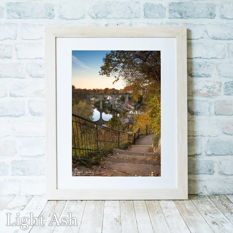 Knaresborough Steps To The Castle 2 Knaresborough Steps To The Castle - Light-Ash-Portrait-Frame