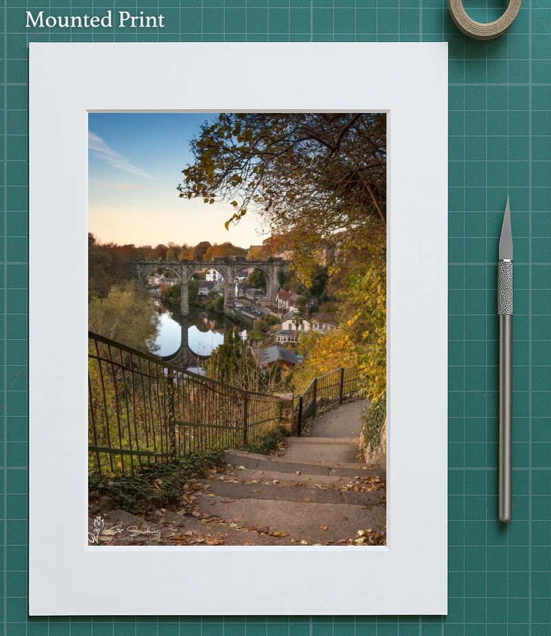 Knaresborough Steps To The Castle 5 Knaresborough Steps To The Castle - Mounted-Print-Portrait