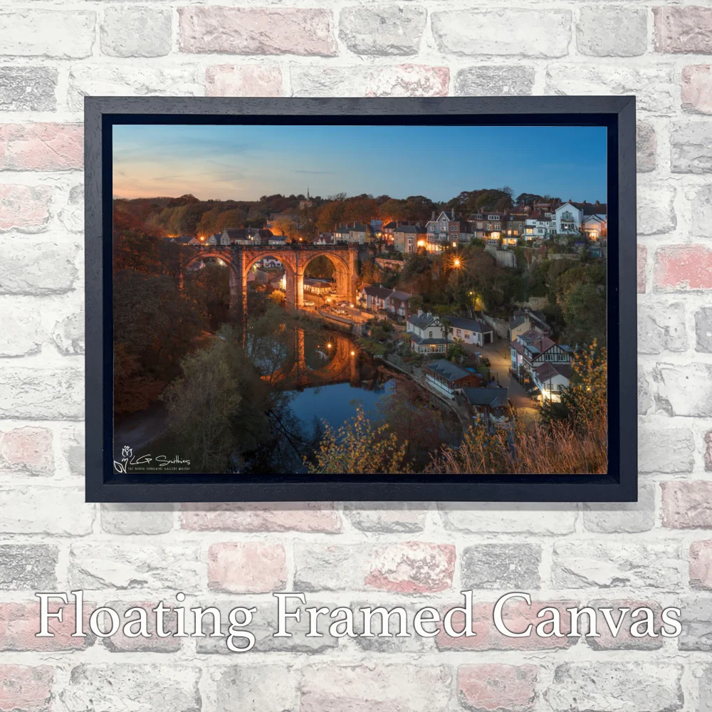 Knaresborough Viaduct From The Castle 3 Knaresborough Viaduct From The Castle - Landscape-Float-Frame-Canvas