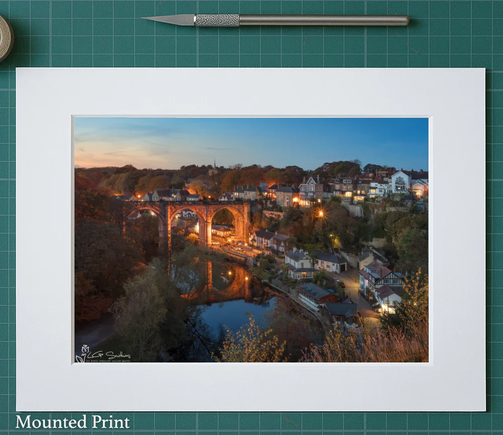 Knaresborough Viaduct From The Castle 2 Knaresborough Viaduct From The Castle - Landscape-Mounted-Print