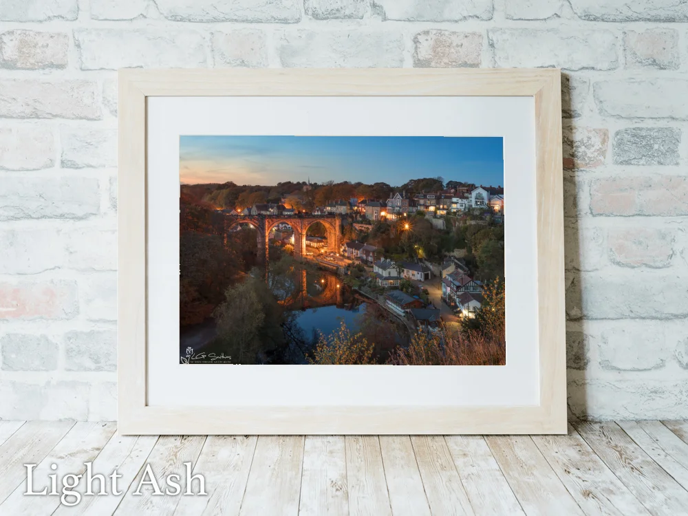 Knaresborough Viaduct From The Castle 5 Knaresborough Viaduct From The Castle - Light-Ash-Landscape-Frame