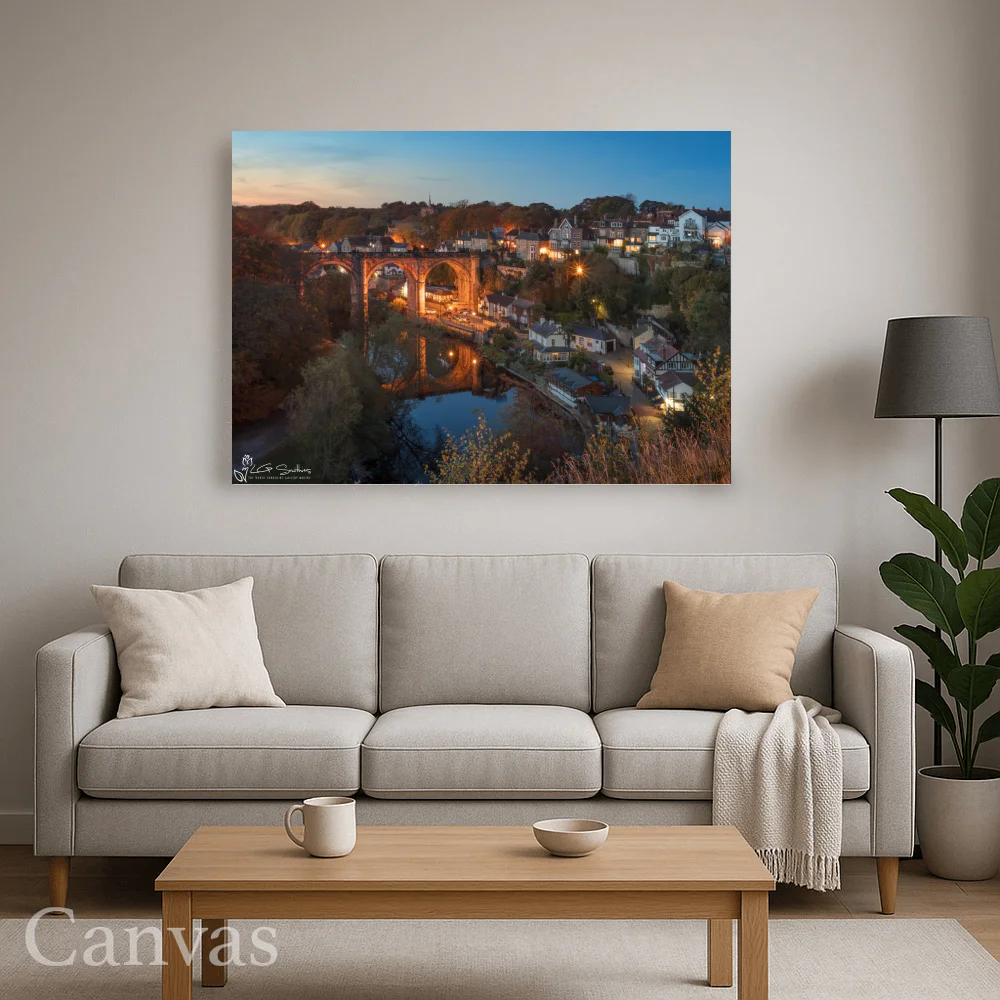 Knaresborough Viaduct From The Castle 8 Knaresborough Viaduct From The Castle - Wall-art-for-living-room-landscape