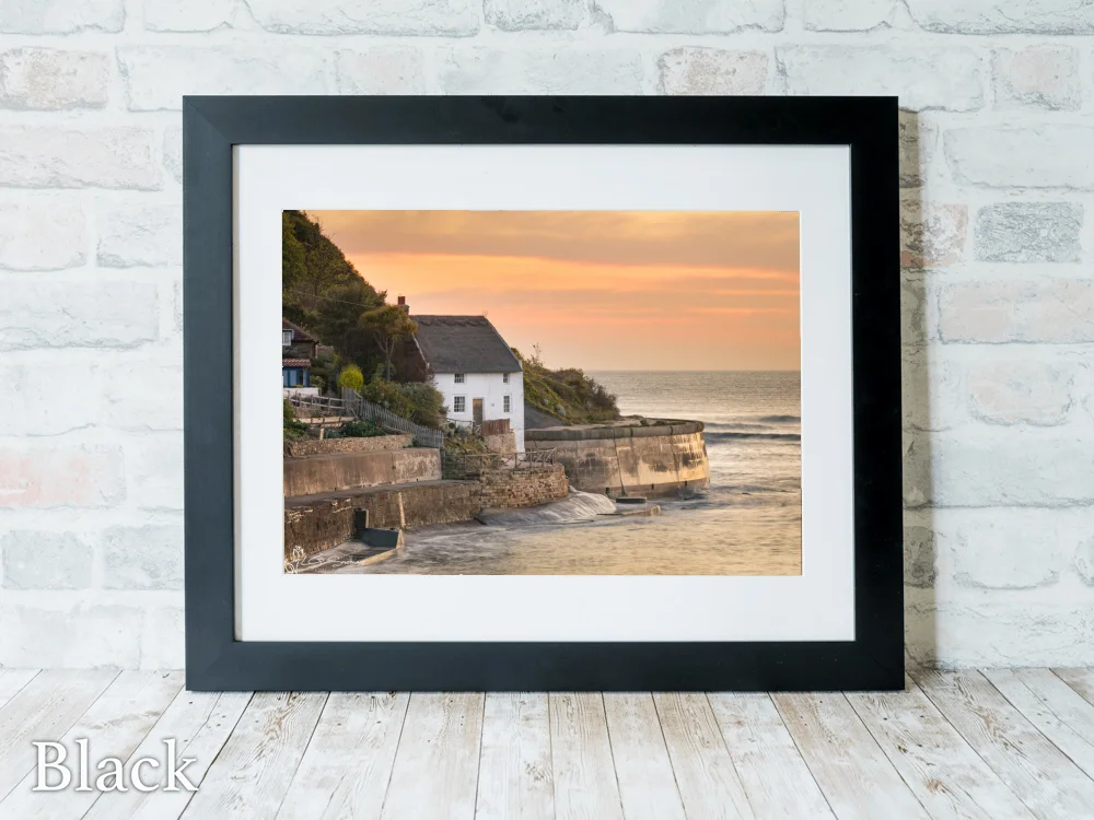 Lady Palmer's Cottage Runswick Bay 6 Lady Palmer's Cottage Runswick Bay - Black-Landscape-Frame
