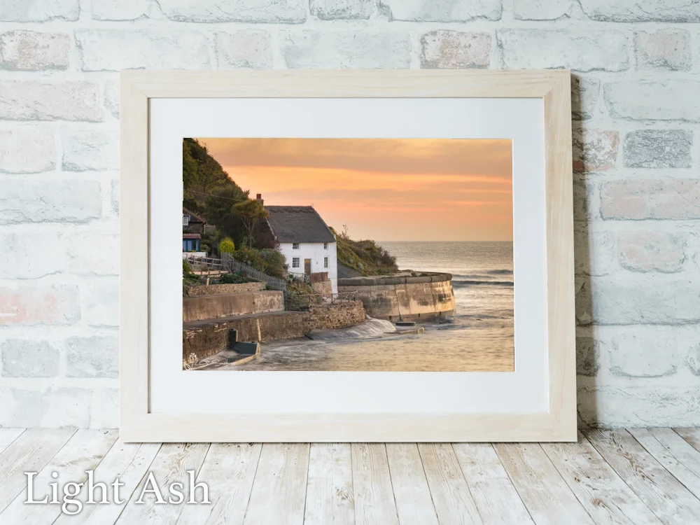 Lady Palmer's Cottage Runswick Bay 5 Lady Palmer's Cottage Runswick Bay - Light-Ash-Landscape-Frame