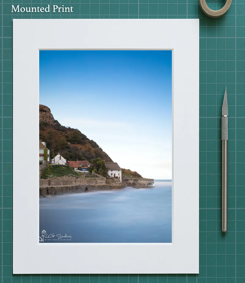 Lady Palmer's on a Fresh Autumn Day at Runswick 6 Lady Palmer's on a Fresh Autumn Day at Runswick - Mounted-Print-Portrait