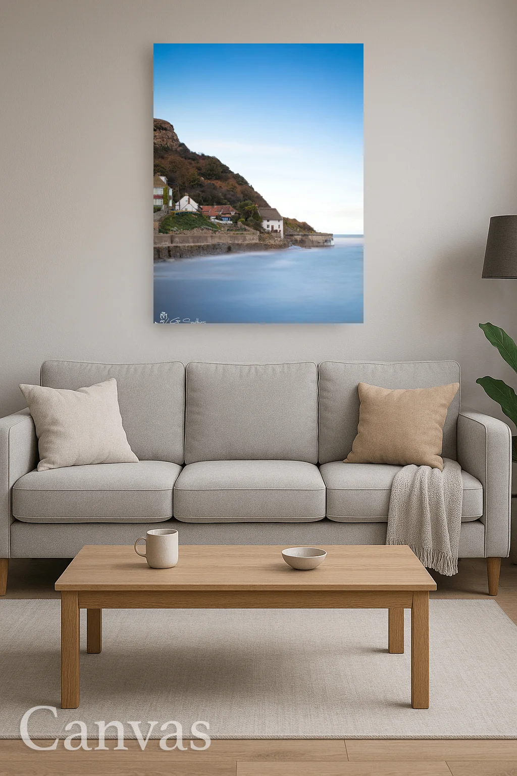 Lady Palmer's on a Fresh Autumn Day at Runswick 9 Lady Palmer's on a Fresh Autumn Day at Runswick - Wall-art-for-living-room-portrait
