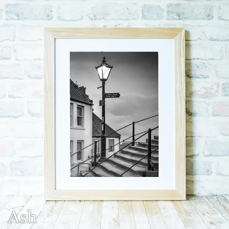 Lamp On The 199 Steps Black And White 5 Lamp On The 199 Steps Black And White - Ash-Portrait-Frame