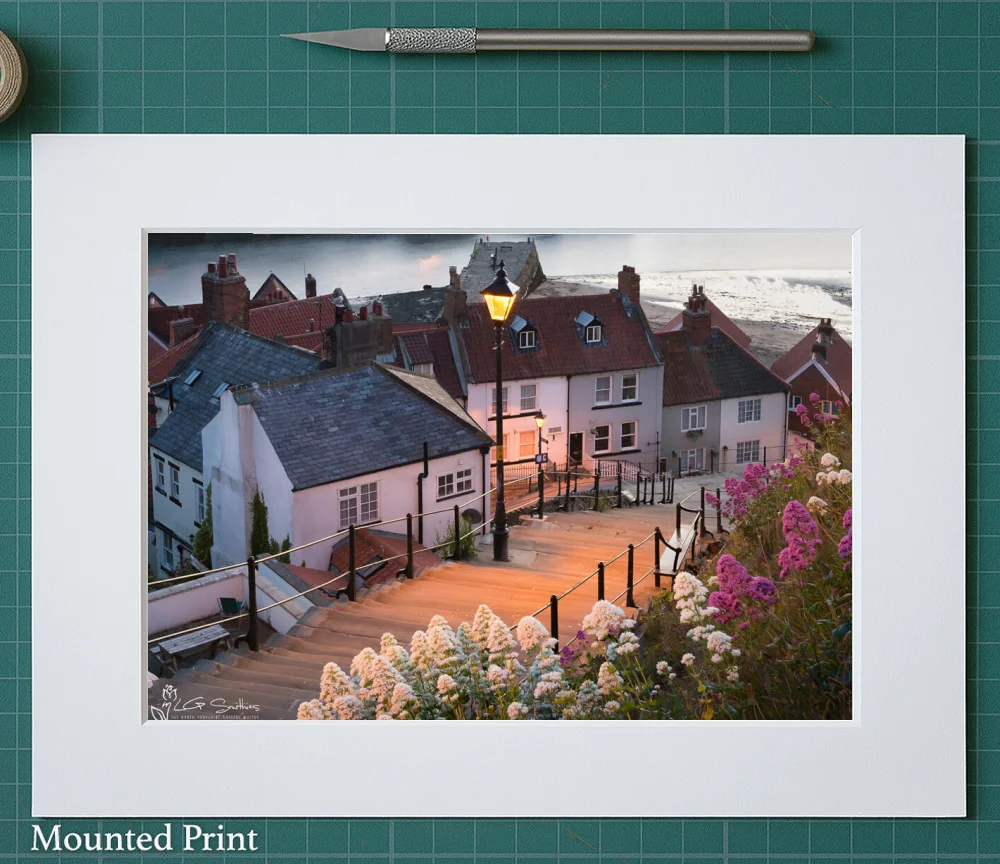 Lamp On The 199 Steps Landscape 2 Lamp On The 199 Steps Landscape - Landscape-Mounted-Print