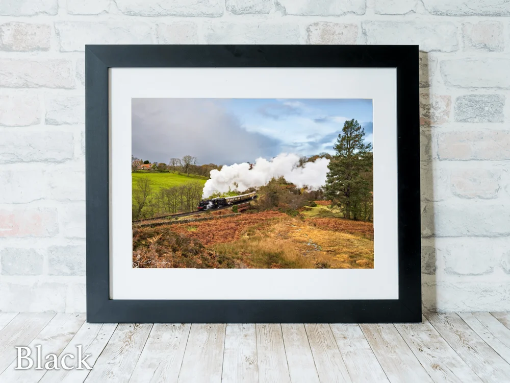 Late Autumn At Darnholme 6 Late Autumn At Darnholme - Black-Landscape-Frame