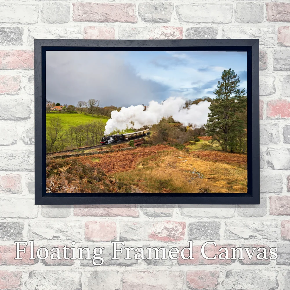 Late Autumn At Darnholme 3 Late Autumn At Darnholme - Landscape-Float-Frame-Canvas