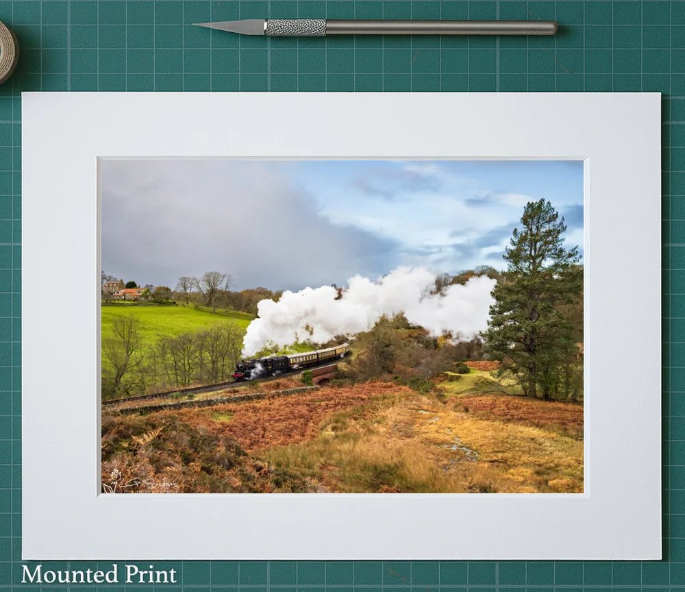 Late Autumn At Darnholme 2 Late Autumn At Darnholme - Landscape-Mounted-Print