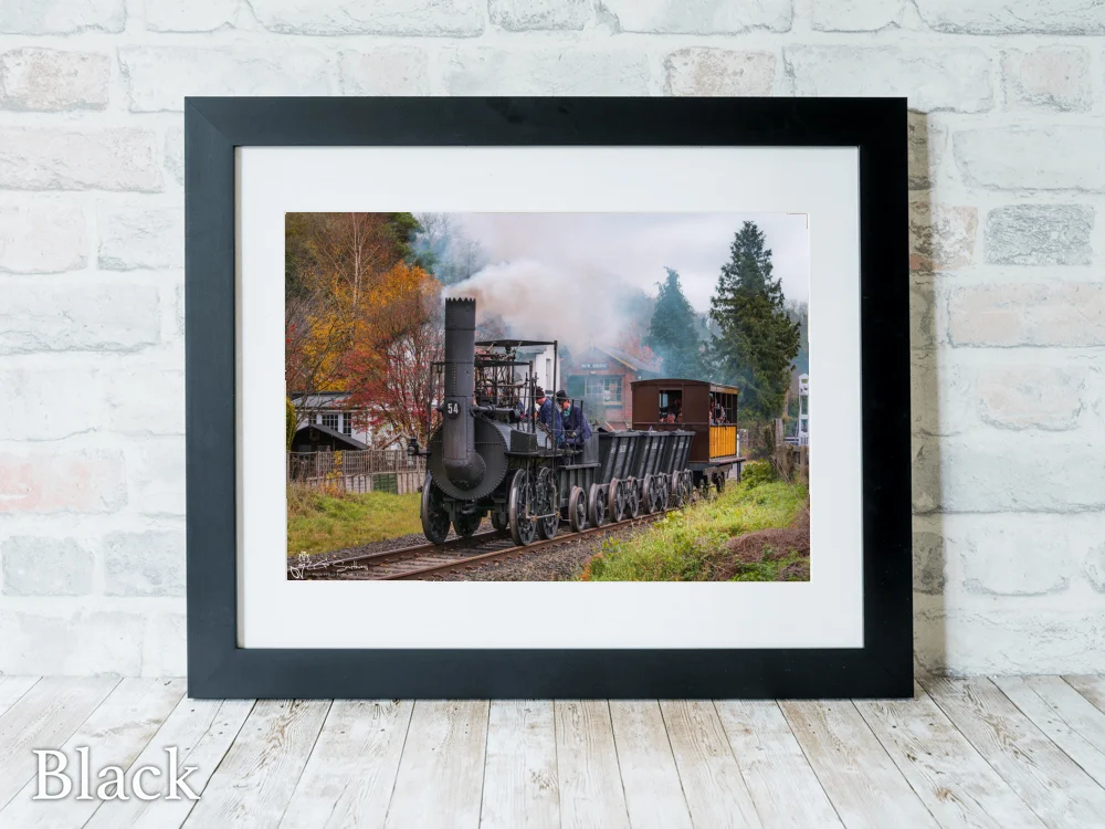 Locomotion No.1 On The NYMR 6 Locomotion No.1 On The NYMR - Black-Landscape-Frame