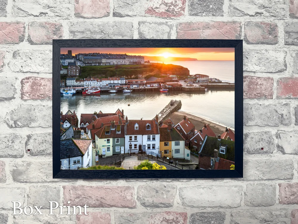 Lovely Evening At Whitby 4 Lovely Evening At Whitby - Landscape-Box-Print