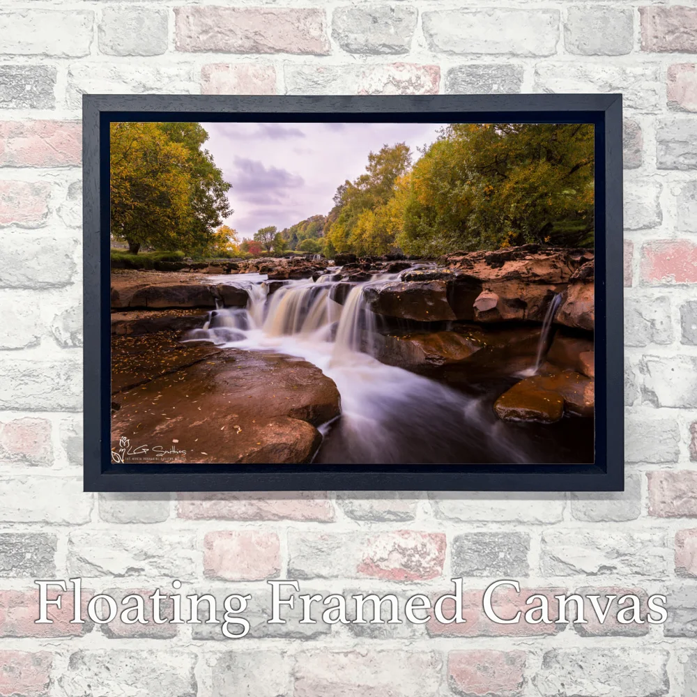 Lower Wainwath Falls 3 Lower Wainwath Falls - Landscape-Float-Frame-Canvas