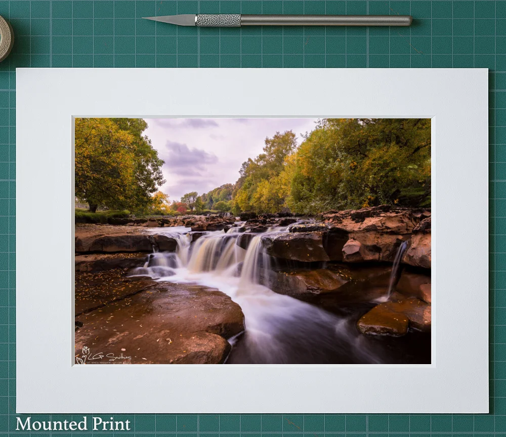 Lower Wainwath Falls 2 Lower Wainwath Falls - Landscape-Mounted-Print