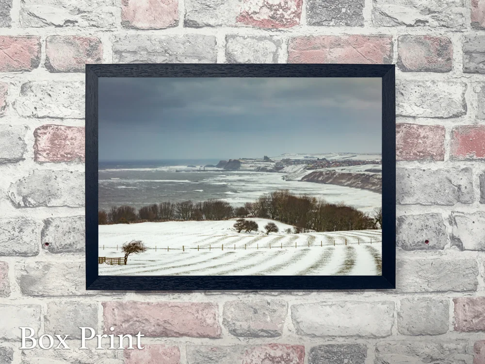 Lythe And Whitby In The Snow 4 Lythe And Whitby In The Snow - Landscape-Box-Print
