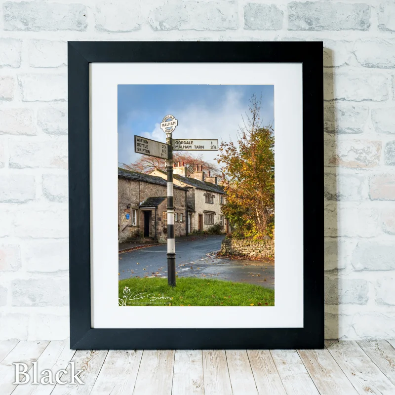 Malham Yorkshire Black-Portrait-Frame Malham Yorkshire - Black-Portrait-Frame