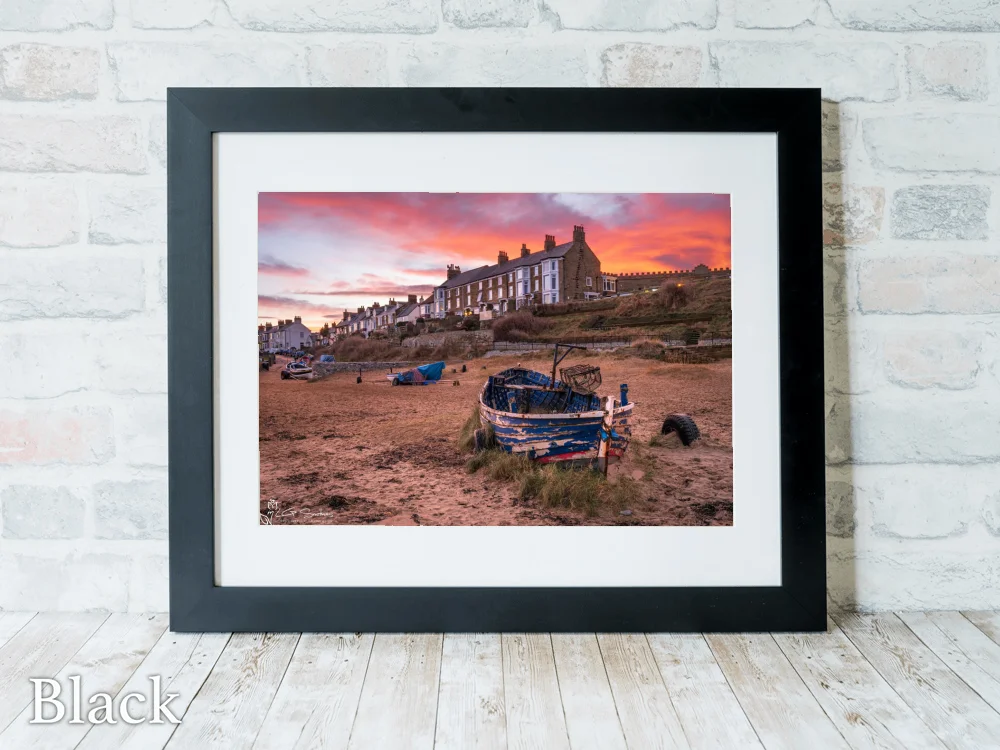 Marske Sunset 6 Marske Sunset - Black-Landscape-Frame