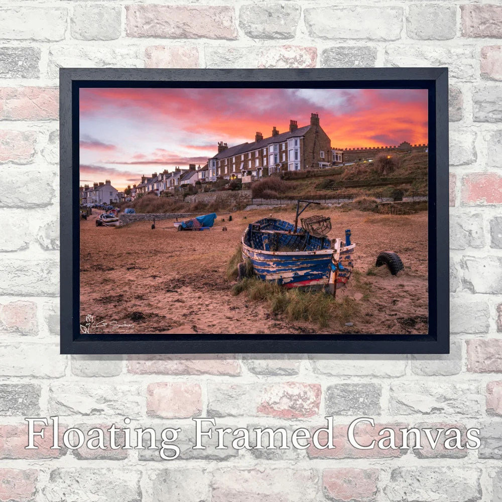 Marske Sunset 3 Marske Sunset - Landscape-Float-Frame-Canvas