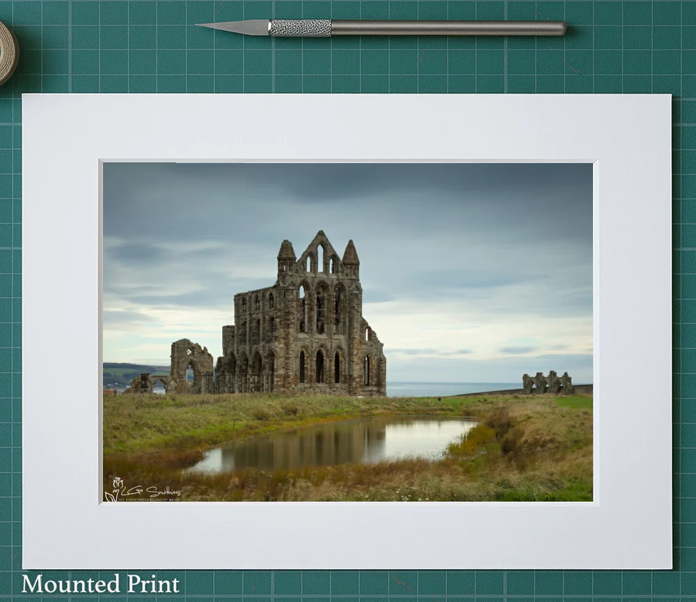 Moody Whitby Abbey 2 Moody Whitby Abbey - Landscape-Mounted-Print