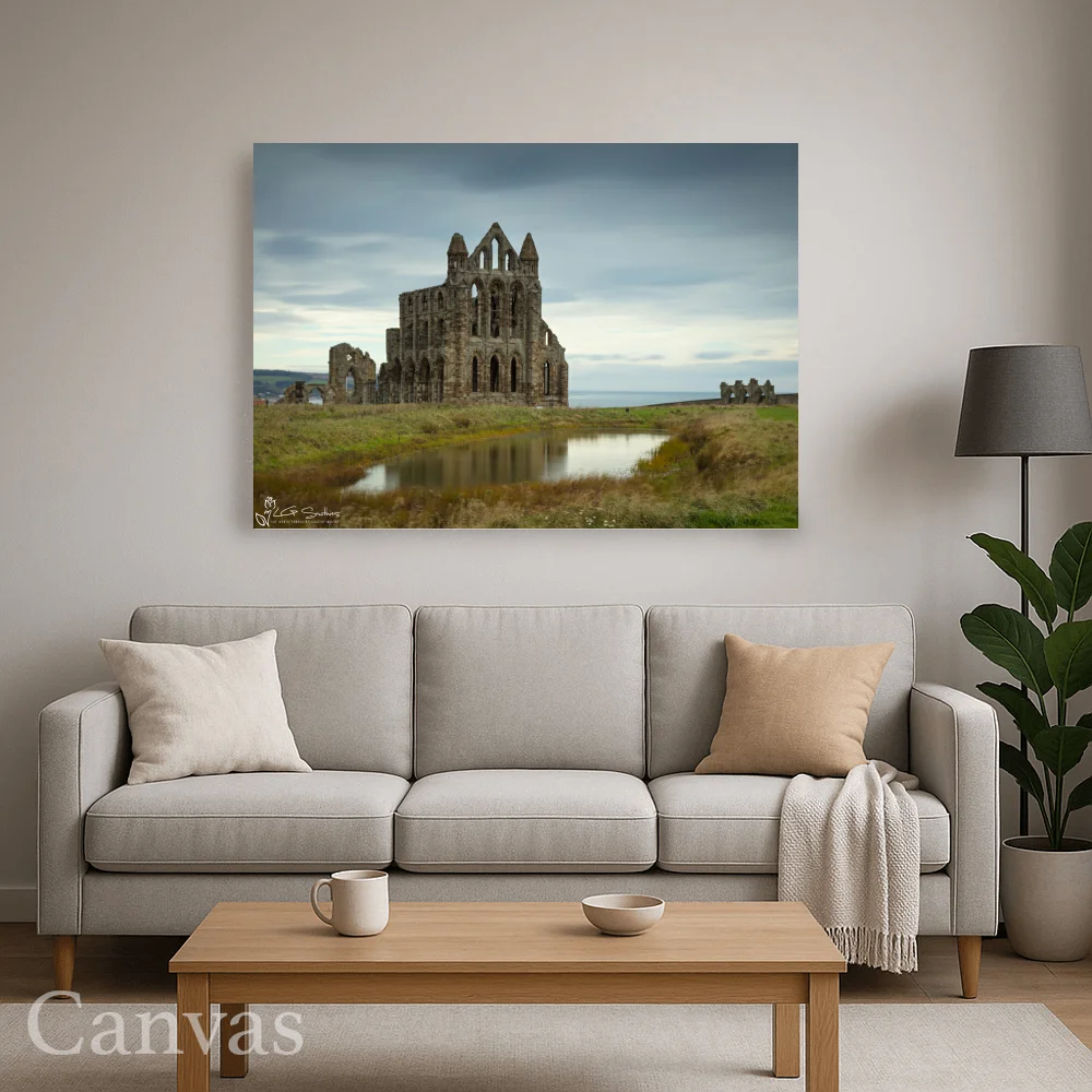 Moody Whitby Abbey 8 Moody Whitby Abbey - Wall-art-for-living-room-landscape