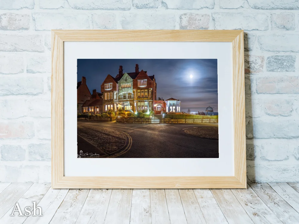 Moonrise At The Victoria Hotel RHB 7 Moonrise At The Victoria Hotel RHB - Ash-Landscape-Frame