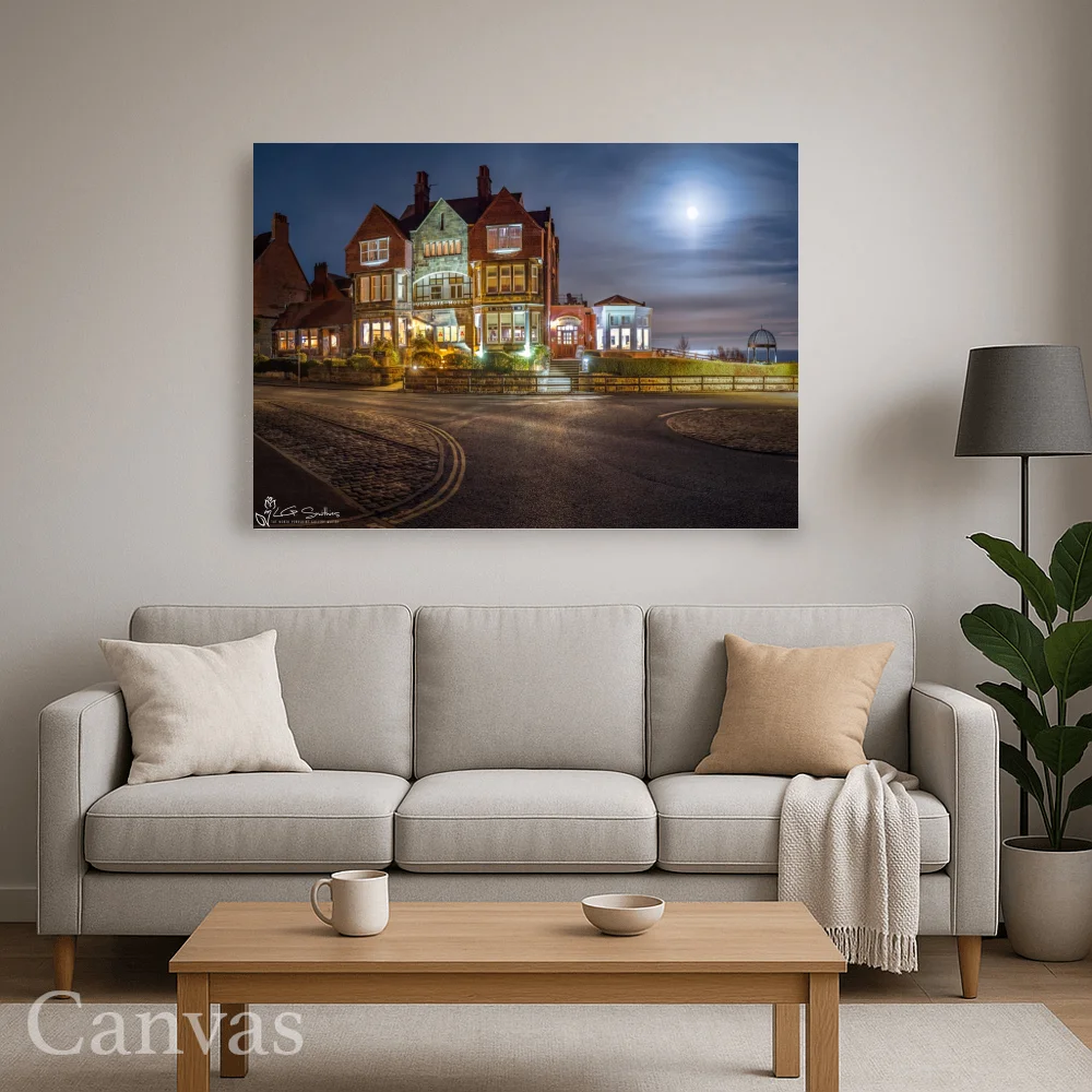 Moonrise At The Victoria Hotel RHB 8 Moonrise At The Victoria Hotel RHB - Wall-art-for-living-room-landscape