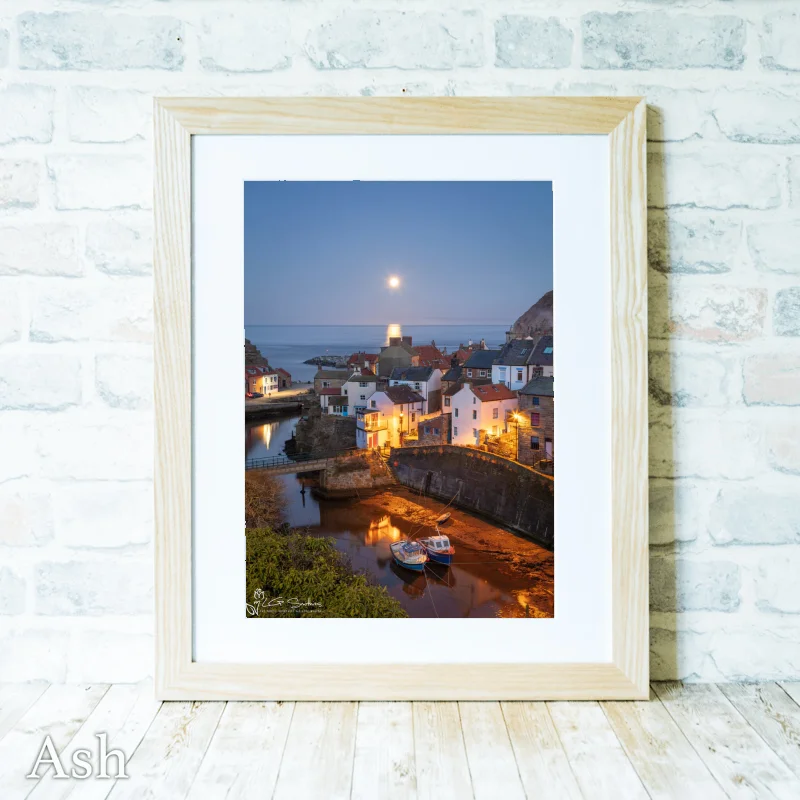 Moonrise Over Sleepy Staithes 4 Moonrise Over Sleepy Staithes - Ash-Portrait-Frame