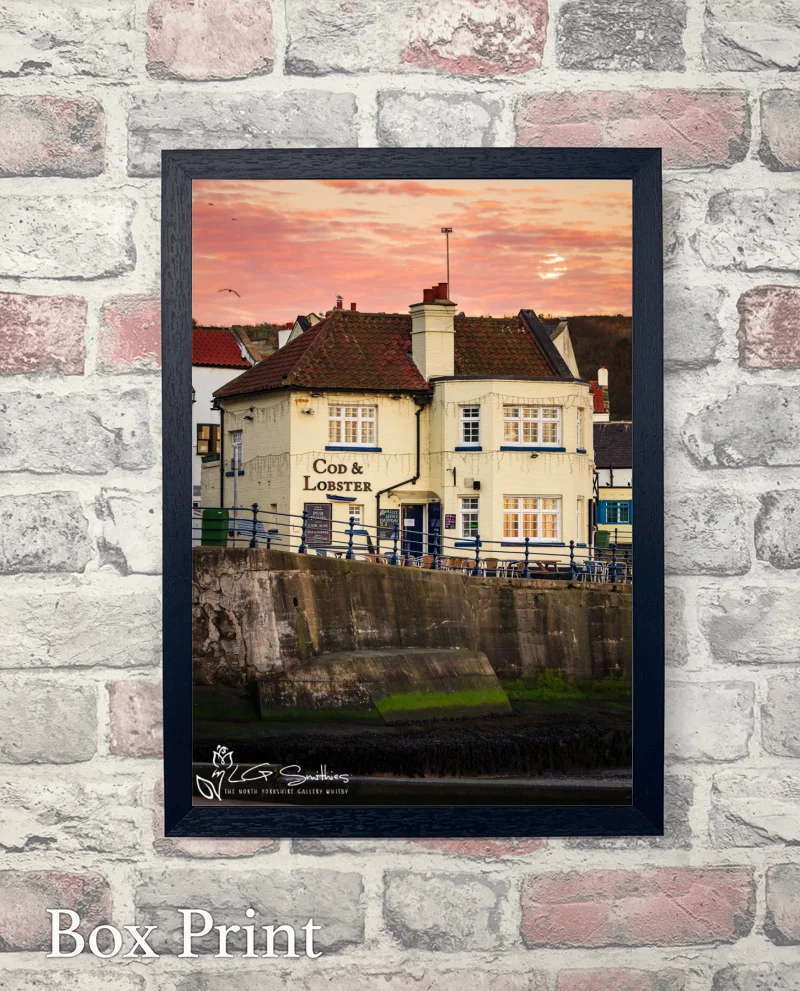 Moonset Over The Cod Staithes 6 Moonset Over The Cod Staithes - Box-Print-Portrait