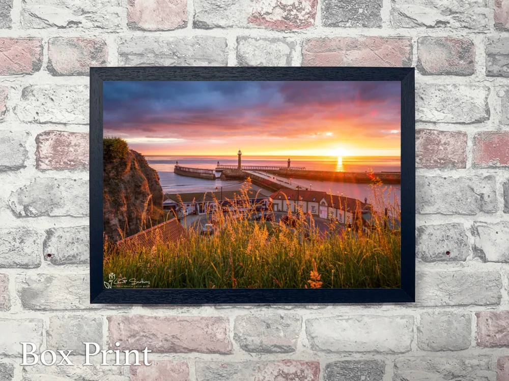 Morning Sunrise At Whitby 2022 4 Morning Sunrise At Whitby 2022 - Landscape-Box-Print