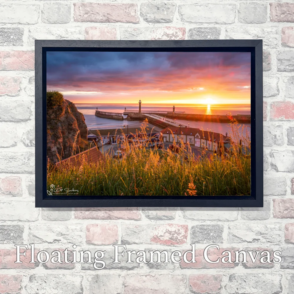 Morning Sunrise At Whitby 2022 3 Morning Sunrise At Whitby 2022 - Landscape-Float-Frame-Canvas