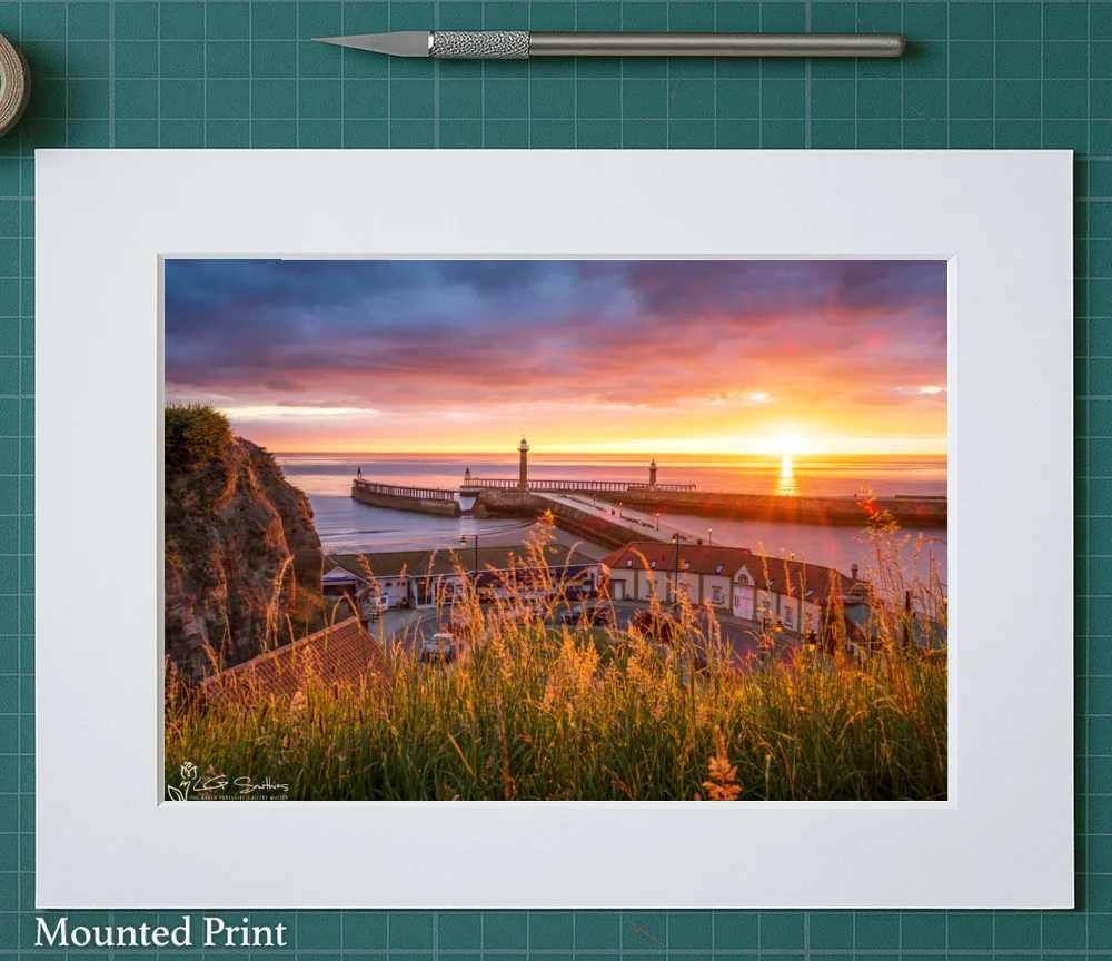 Morning Sunrise At Whitby 2022 2 Morning Sunrise At Whitby 2022 - Landscape-Mounted-Print