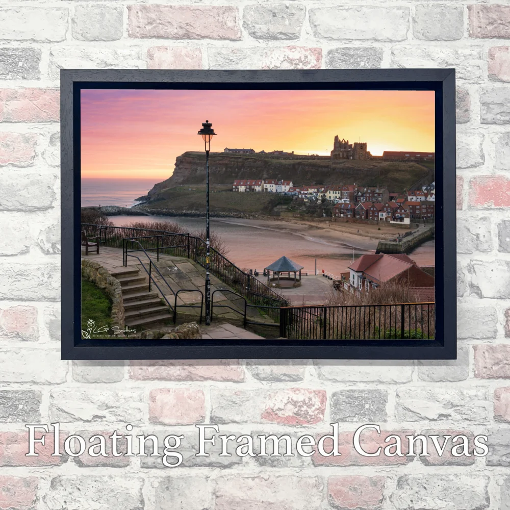 New Whitby 3 New Whitby - Landscape-Float-Frame-Canvas