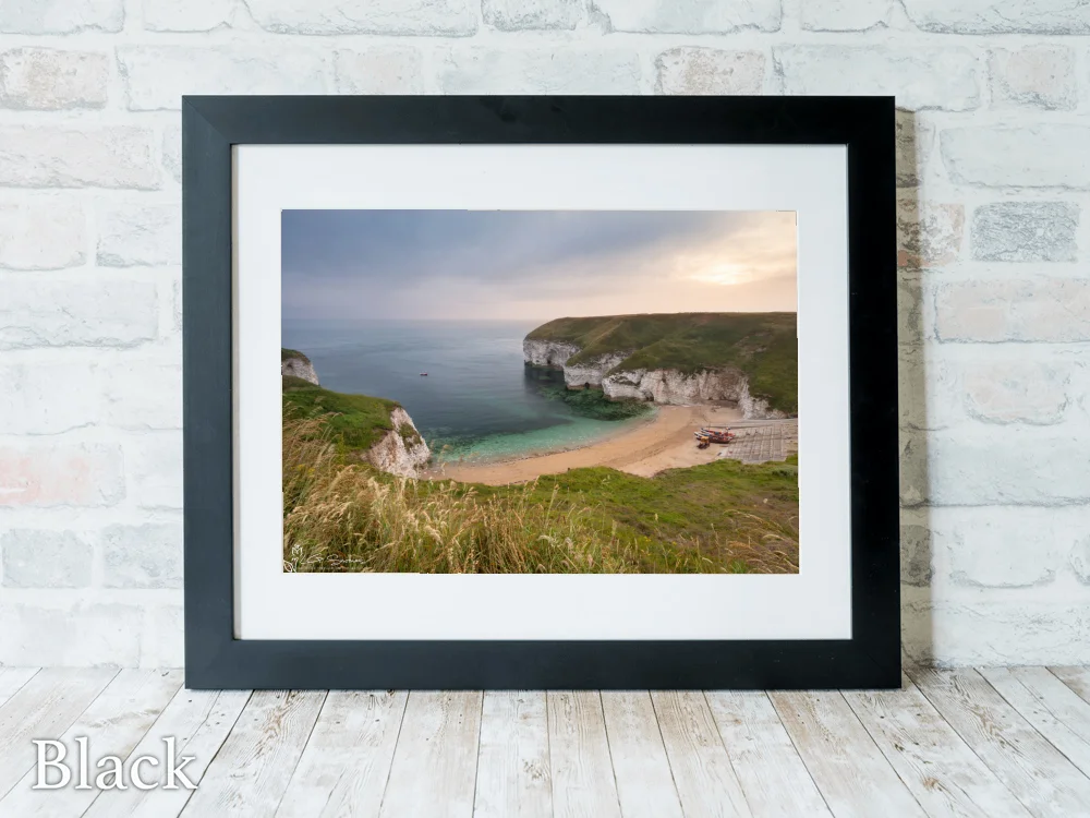 North Landing Flamborough Black-Landscape-Frame North Landing Flamborough - Black-Landscape-Frame