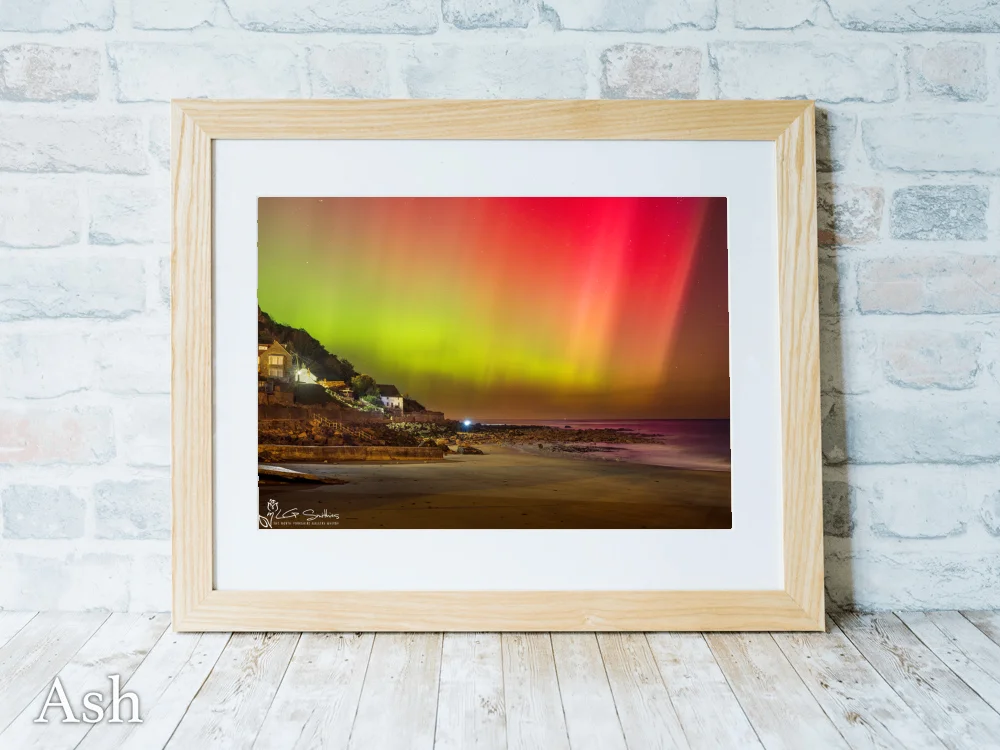 Northern Lights At Runswick Bay 7 Northern Lights At Runswick Bay - Ash-Landscape-Frame