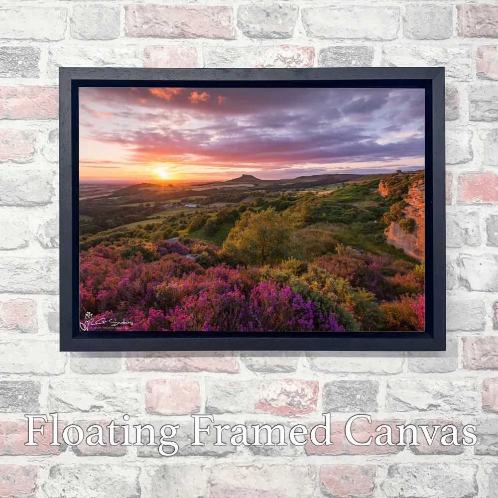 Odin's Hill Roseberry Topping 3 Odin's Hill Roseberry Topping - Landscape-Float-Frame-Canvas