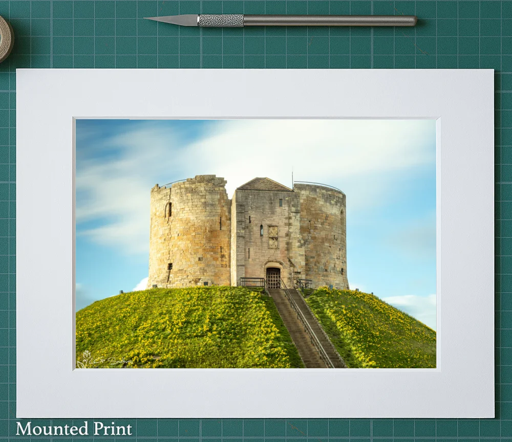 Passing Time Clifford's Tower York 2 Passing Time Clifford's Tower York - Landscape-Mounted-Print
