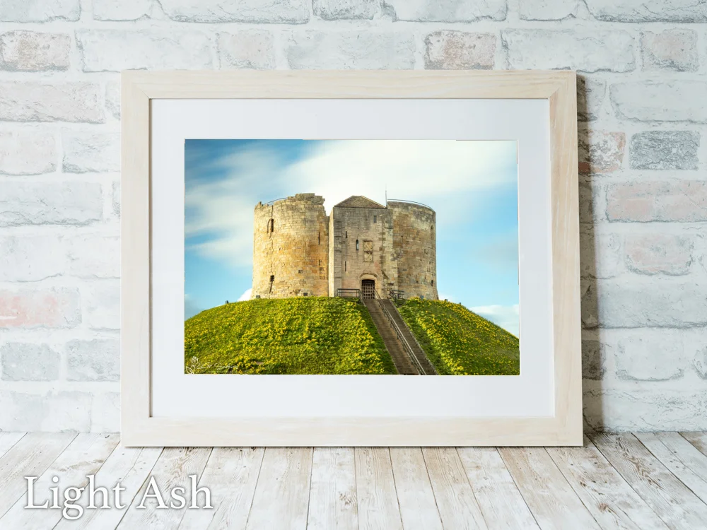Passing Time Clifford's Tower York 5 Passing Time Clifford's Tower York - Light-Ash-Landscape-Frame